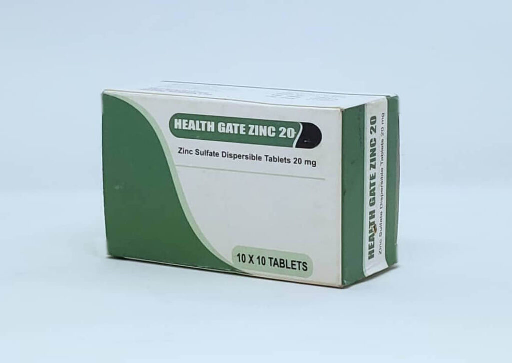 HEALTHGATE ZINC 20MG
