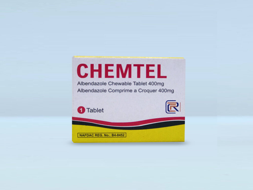 CHEMTEL (Albendazole ) 400mg TABLET
